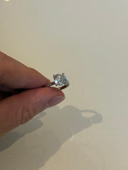 Platinum Diamond Solitaire 3.03ct Diamond Ring