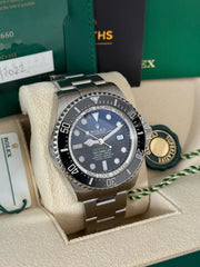 Pre-owned Rolex Seadweller James Cameron 126660 2022 Full Set
