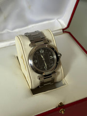 Pre-Owned Cartier Pasha Stainless Steel Automatic Midsize 2324 Mint Condition