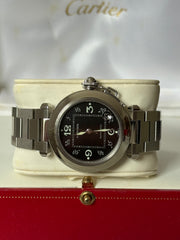 Pre-Owned Cartier Pasha Stainless Steel Automatic Midsize 2324 Mint Condition