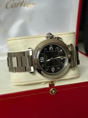 Pre-Owned Cartier Pasha Stainless Steel Automatic Midsize 2324 Mint Condition