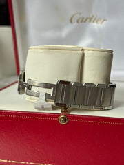 Pre-Owned Cartier Tank Stainless Steel Quartz Midsize 2465 Mint Condition