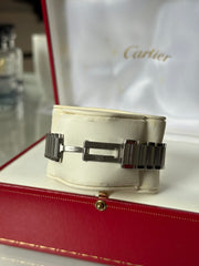 Pre-Owned Cartier Tank Stainless Steel Quartz Midsize 2384 Mint Condition