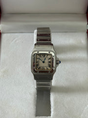 Pre-Owned Cartier Santos Galbée Stainless Steel Quartz Midsize 1565 Mint Condition