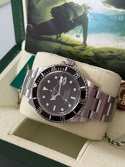 Pre-owned Rolex Submariner 16610 Engraved Rehaut 2008 Stainless Steel Automatic