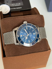 Pre-owned Breitling Superocean Heritage ii Blue Dial AB2010 2019 Box and Papers