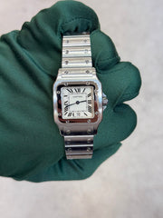 Pre-owned Cartier Santos Stainless Steel 29mm Quartz Boxed 1564