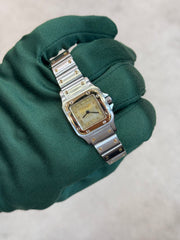 Pre-owned Cartier Ladies Two Tone Santos Automatic 1567 24mm balance
