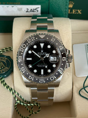 Pre-owned Rolex GMT Master II 126710GRNR 'Bruce Wayne' Oyster Bracelet 2025 Full Set