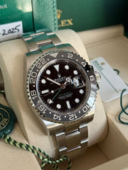 Pre-owned Rolex GMT Master II 126710GRNR 'Bruce Wayne' Oyster Bracelet 2025 Full Set