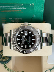 Pre-owned Rolex GMT Master II 126710GRNR 'Bruce Wayne' Oyster Bracelet 2025 Full Set