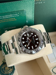 Pre-owned Rolex GMT Master II 126710GRNR 'Bruce Wayne' Oyster Bracelet 2025 Full Set