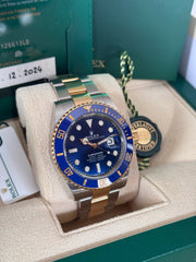 Pre-owned Rolex Submariner Date 126613LB Stainless Steel 2024 Box and Papers Ceramic Bezel