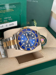 Pre-owned Rolex Submariner Date 126613LB Stainless Steel 2024 Box and Papers Ceramic Bezel