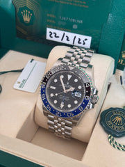 Pre-owned Rolex GMT Master II 126710BLNR Automatic Watch Batgirl 2025 Unworn
