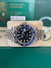 Pre-owned Rolex GMT Master II 126710BLNR Automatic Watch Batgirl 2025 Unworn