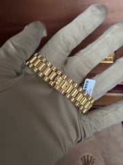 Pre-owned Rolex Daydate 18238 Double Quick Set 18ct Yellow Gold 1990 Box and Papers