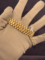 Pre-owned Rolex Daydate 18238 Double Quick Set 18ct Yellow Gold 1990 Box and Papers