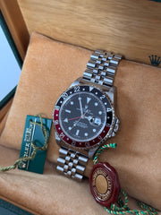Pre-owned Rolex GMT Master II 16710 Coke Bezel Full Collectors Set Jubilee Strap