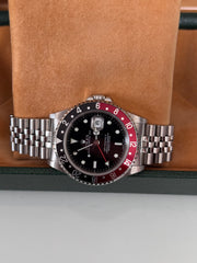 Pre-owned Rolex GMT Master II 16710 Coke Bezel Full Collectors Set Jubilee Strap