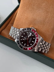 Pre-owned Rolex GMT Master II 16710 Coke Bezel Full Collectors Set Jubilee Strap