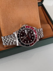 Pre-owned Rolex GMT Master II 16710 Coke Bezel Full Collectors Set Jubilee Strap