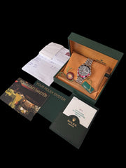 Pre-owned Rolex GMT Master II 16710 Coke Bezel Full Collectors Set Jubilee Strap