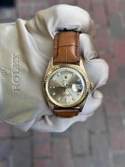 Pre-owned Rolex Daydate 1803 Vintage Diamond Factory Dial