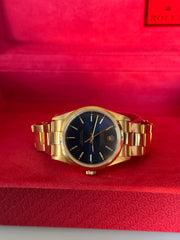 Pre-owned Rolex Oyster Perpetual 14208m 18ct Yellow Gold Automatic 2001 Rivet Bracelet