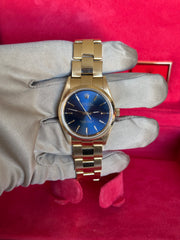 Pre-owned Rolex Oyster Perpetual 14208m 18ct Yellow Gold Automatic 2001 Rivet Bracelet