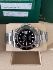 Pre-owned Rolex Submariner Date 116610LN Stainless Steel 2017 Box and Papers