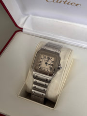 Pre-owned Cartier Santos Stainless Steel 29mm Quartz Boxed 1564