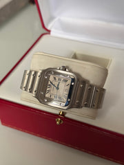 Pre-owned Cartier Santos Stainless Steel 29mm Quartz Boxed 1564