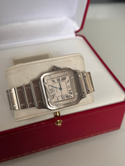 Pre-owned Cartier Santos Stainless Steel 29mm Quartz Boxed 1564