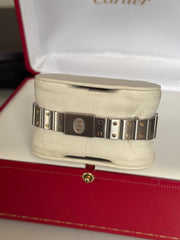 Pre-owned Cartier Ladies Two Tone Santos Automatic 1567 24mm balance