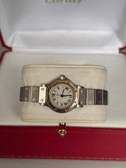 Pre-owned Cartier Ladies Two Tone Octagon Quartz 187903