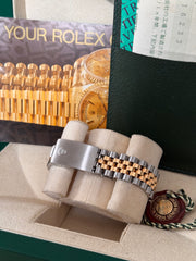 Pre-owned Rolex Datejust 36mm 16233 Grey Factory Diamond Dial Jubilee Strap 1988 Box and Papers