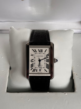 Pre-owned Cartier Tank Stainless Steel Gents XL 3800 2016 Box and Papers