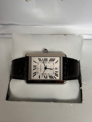 Pre-owned Cartier Tank Stainless Steel Gents XL 3800 2016 Box and Papers