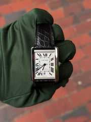 Pre-owned Cartier Tank Stainless Steel Gents XL 3800 2016 Box and Papers