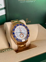Pre-owned Rolex Yachtmaster ii Yellow Gold 44mm 116688 2015 Calibre 4161