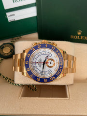 Pre-owned Rolex Yachtmaster ii Yellow Gold 44mm 116688 2015 Calibre 4161