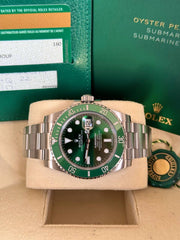 Pre-owned Rolex Submariner 40mm 116610LV Box and Papers Hulk