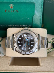 Pre-owned Rolex Yacht-Master 126622 Rhodium Dial 2021 Box and Papers