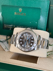 Pre-owned Rolex Yacht-Master 126622 Rhodium Dial 2021 Box and Papers