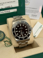 Pre-owned Rolex Submariner No-Date 114060 2020 Complete UK Set