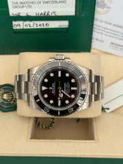Pre-owned Rolex Submariner No-Date 114060 2020 Complete UK Set