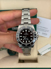 Pre-owned Rolex Submariner No-Date 114060 2020 Complete UK Set