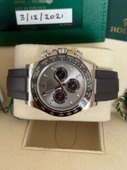 Pre-owned Rolex Daytona 116519LN White Gold 'Ghost' 2021 Complete Set