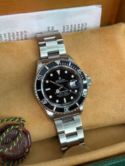 Pre-owned Rolex Submariner 16610 Pre-Ceramic 1993 £2300 Rolex Service Mint Condition
